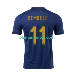 Camisola França Dembele 11 Homem Equipamento Primeiro Copa do Mundo 2022 Manga Curta